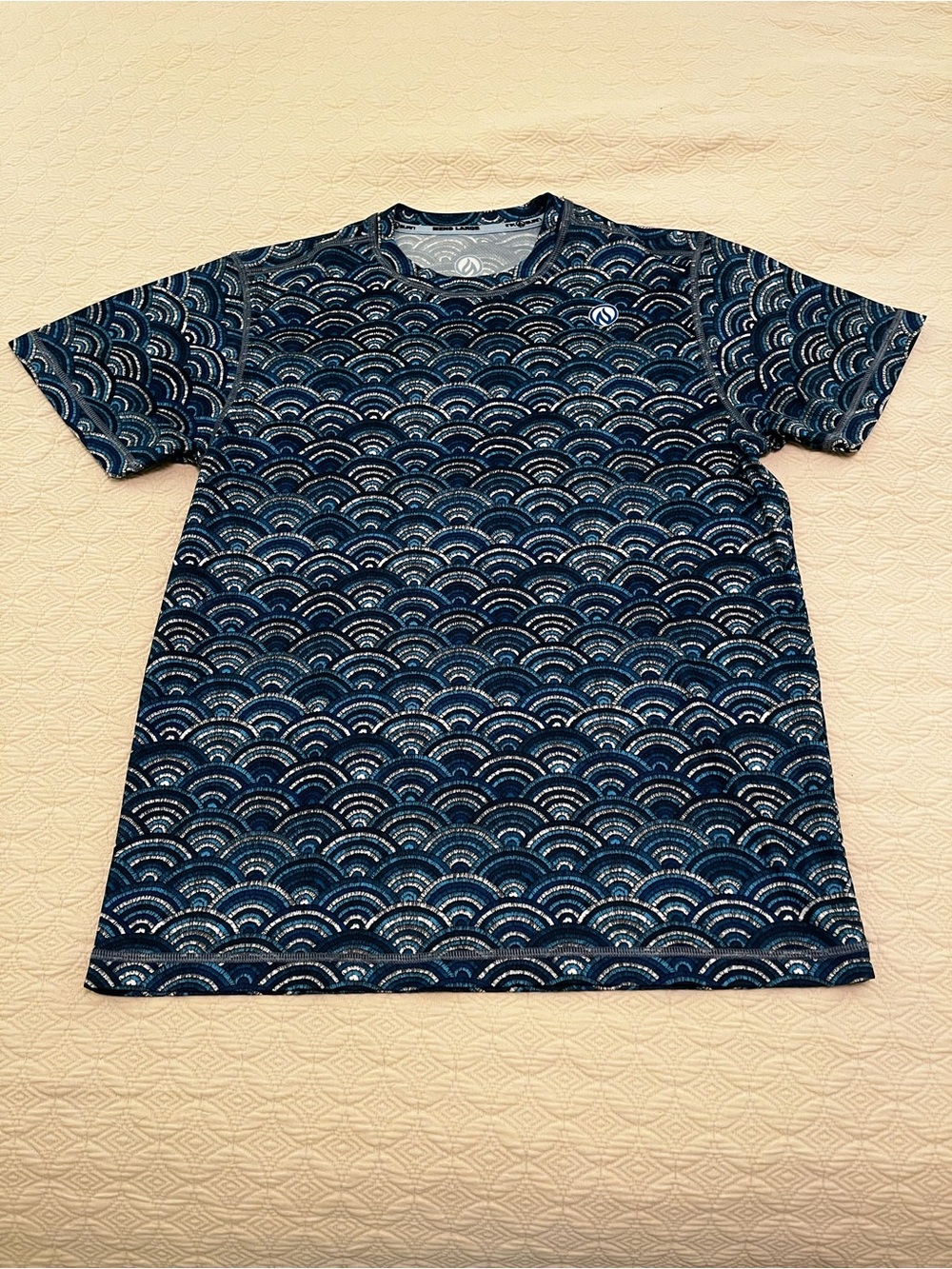 INKnBURN Men’s Blue Threads Short Sleeve Tech Shirt (size Large)